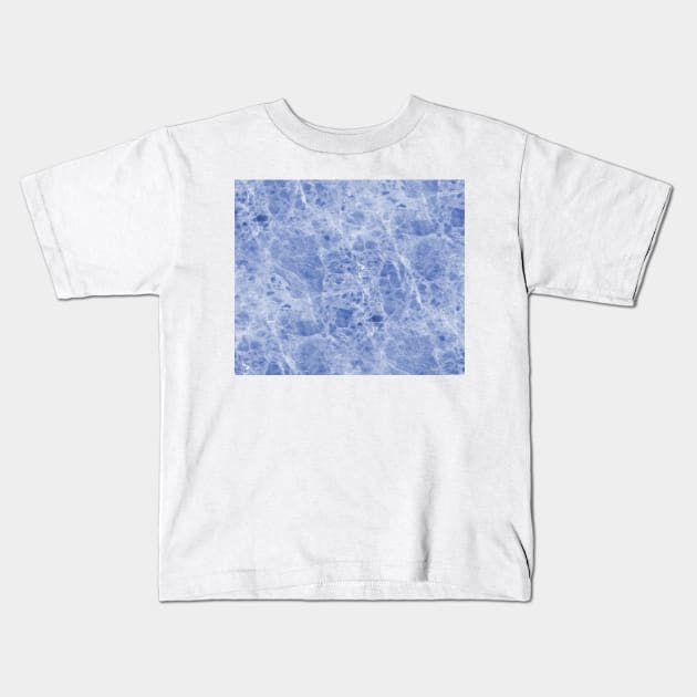 Juliette blue marble Kids T-Shirt by marbleco